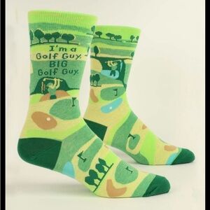 Green Golf Themed Socks